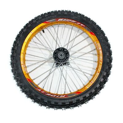 GOLD 12mm Axle 70/100 - 17 17" Inch Front Wheel Rim Tyre Tire PIT PRO Dirt Bike - Image 1 of 4