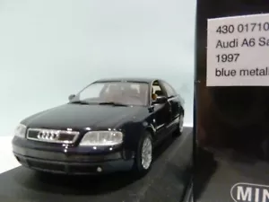 WOW EXTREMELY RARE Audi A6 C5 2.8 30V Saloon 1997 B.Blue 1:43 Minichamps-RS4/RS6 - Picture 1 of 3