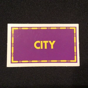 Games Workshop Talisman 2nd Ed Game Official Extra/Replacement CITY Card x1 - Picture 1 of 1