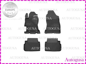 NEW LHD BLACK RUBBER FLOOR MATS CAR LINERS ALL WEATHER FOR SUBARU XV 2017-2022 - Picture 1 of 4