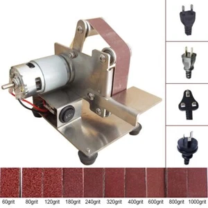 Grinder Mini Electric Belt Sander DIY Polishing Grinding Machine Cutter Edges - Picture 1 of 16