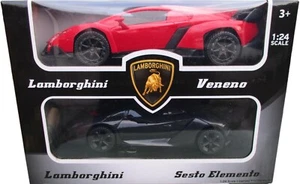 Lamborghini Veneno & Sesto Elemento 1:24 Spielzeug Reibungsautos NEU - Bild 1 von 3