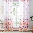 Transparent Butterfly Sheer Curtains Transparent Curtain  Home Decoration