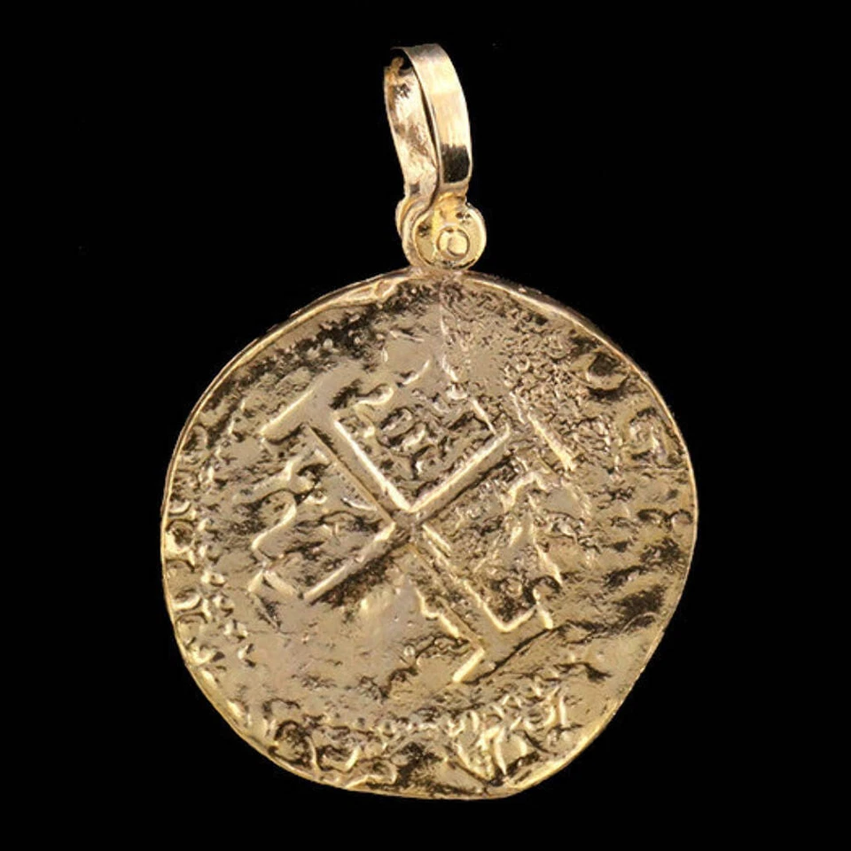 Atocha Sunken Treasure Jewelry - Lima 8 Escudo Gold Coin Pendant - Image 1 of 4