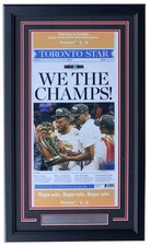 Toronto Raptors NBA Champs Framed 6/14/19 Toronto Star Newspaper Photo Cover