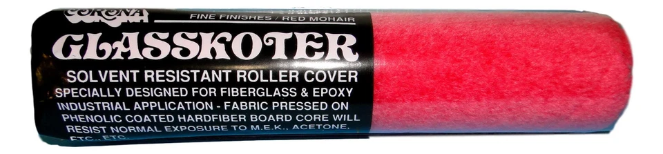 Corona Glasskoter 9" X 1/8" Roller Cover Solvent Resistant