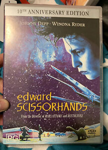 Edward Scissorhands DVD (Region 4) VG 10th Anniversary Edition