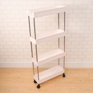 Bathroom Cart Organizer Metal Shelving Tier Bath Storage Cart - Picture 1 of 11