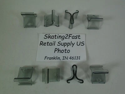 Hinged Ceiling Grid Clip Clear Track Plastic Snap Hook Clip Retail Store Supply - Image 1 of 4