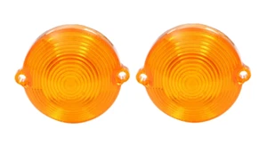 Trim Parts Amber Parking Light Lens Set For 1963-1967 Chevrolet Corvette - Picture 1 of 6