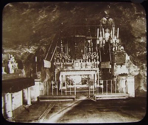 Linterna Mágica de Vidrio Diapositiva JERUSALÉN CUEVA DE LA AGONÍA C1890 FOTO ISRAELÍES - Imagen 1 de 2