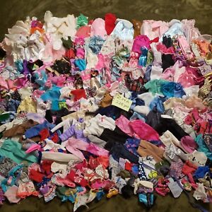 Barbie Doll and Other Brand Clothes Lot Mixed Vintage and Modern Sizes 225 pcs