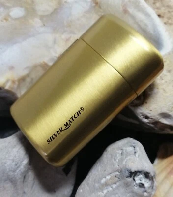 1 x Feuerzeug Gas Sturm Feuerzeuge Alu Lighter Metall Deluxe Serie Farbon Gold - Bild 1 von 4