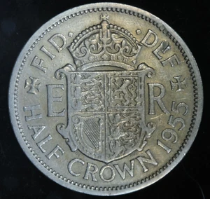 Great Britain 1/2 Crown 1955 Copper-Nickel KM#907 - Lot #6680 - Picture 1 of 2