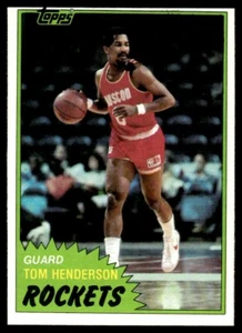 1981-82 Topps Tom Henderson Houston Rockets #MW86 - Imagen 1 de 2