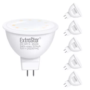 6× MR16 LED Light Bulbs 6W Energy Saving Downlight Spotlight Warm Natural White - Picture 1 of 21