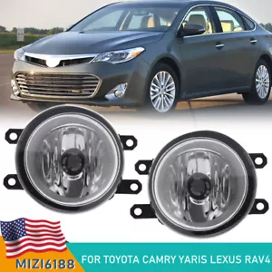 New Pair Fog Lights Lamp Left Right RH LH Side For Toyota Camry Yaris Lexus RAV4 - Picture 1 of 13