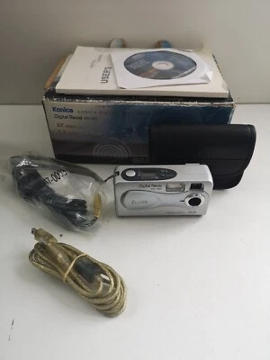 Konica Revio KD-100 1.3MP Compact Digital Camera Silver in Box - Working - Image 1 of 4