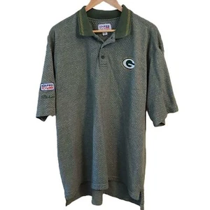 NFL Starter Green Bay Packers polo Men's XXL green shirt Cheesehead 100% cotton - Picture 1 of 13
