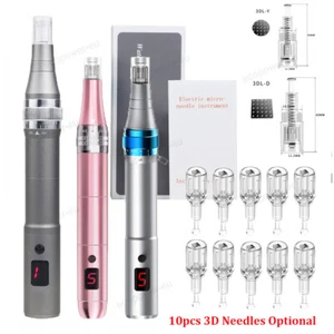 Electric Micro Pen Auto Anti-Aging Micro Nee/dle Roller Machine Skin Care Tool - Picture 1 of 24