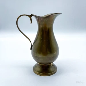 Antique Brass Jug with Handle, Jug made of Brass, Art Nouveau Jug 14cm - Picture 1 of 11
