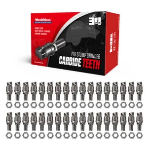 MechMaxx ( 1 Pack / 34 Pcs ) Teeth and Nut for SG24; SG61 Stump Grinder - Picture 1 of 4