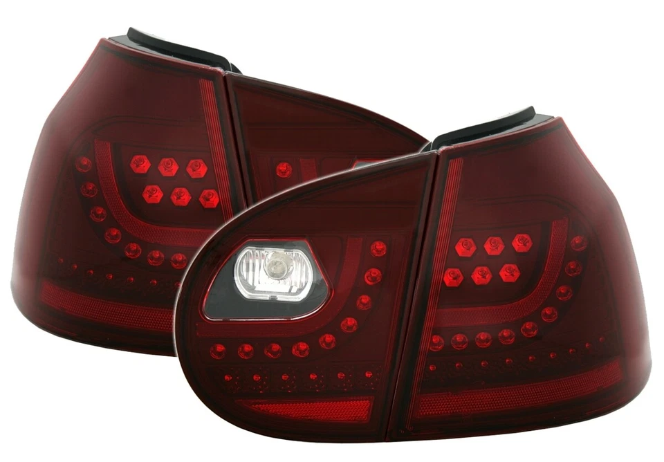 Juego de luces traseras LED estilo urbano JOM en rojo cereza para luces traseras VW GOLF 5 V - Imagen 1 de 4