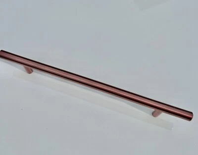 Door Handles SOLID 10 Pack Hole Centres 160mm Kitchen Cupboard T Bar Rose Gold - Image 1 of 4