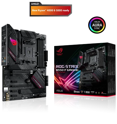 ASUS ROG STRIX B550-F GAMING Mainboard (PCIe 4.0, USB 3.2 Gen 2 Typ-C, HDMI-2.1) - Bild 1 von 4