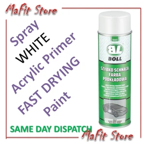 Primer WHITE Fast Drying Car Spray Paint Acrylic Aerosol 500ml MULTIPURPOSE BOLL - Picture 1 of 1