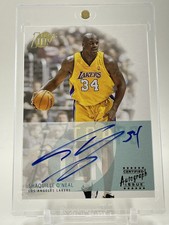 2002-03 Topps Ten Signature On Card #TA-SO Auto Shaquille O’Neal Lakers MVP HOF