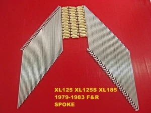 Fit HONDA XL125 XL125S XL185 1979-1983 F&R SPOKE 72 Pcs.NIPPLE GOLD JAPAN [mi] - Picture 1 of 7