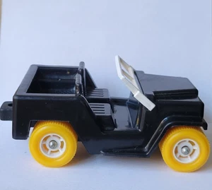 Jeep del ejército vintage Viking Plast Suecia No.110 juguete completo BONITO - Imagen 1 de 4