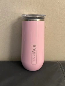 Flauta de champán y copa de vino aislada Brumate, rosa rubor, 12 oz - Imagen 1 de 8