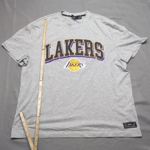 Lakers NBA T-Shirt Mens XXL Purple Yellow Josh Denzel Collab Primark Basketball - Picture 1 of 14