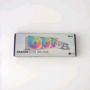 NZXT Kraken Elite RGB 360- RL-KR36E-W1-360mm AIO CPU Enfriador Líquido Blanco, Sellado - Imagen 1 de 1