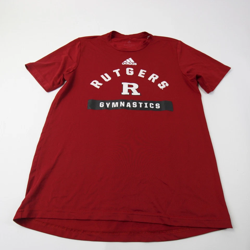 Camisa Rutgers Caballeros Escarlata Adidas Manga Corta Para Hombre Roja Usada Foto 1 de 1