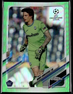 L53,563- 2020-21 Topps Chrome UEFA Champions Neon Green #86 Marco Carnesecchi/99 - Picture 1 of 2