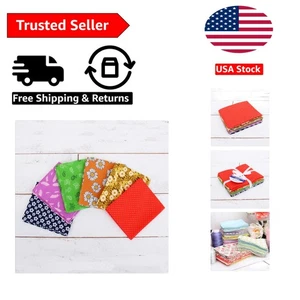 6 Full Size Fat Quarter Bundles - Rainbow Cotton Prints 18"x21" No Duplicates - Picture 1 of 8