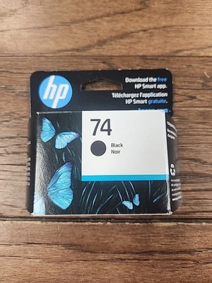Подлинный HP 74 черный чернильный картридж новый запечатанный - Изображение 1 из 4