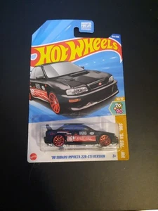 2025 Hot Wheels DG Dollar General Exclusive 98 Subaru Impreza 22bSTi Black - Picture 1 of 2