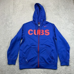 Chicago Cubs Nike Jacke Herren klein blau Hoodie durchgehender Reißverschluss MLB Baseball Therma Fit - Bild 1 von 12