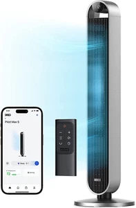 Tower Fan for Bedroom, 42 Inch 120° Oscillating Fan, 25Db Quiet DC Motor, 27Ft/S - Picture 1 of 8