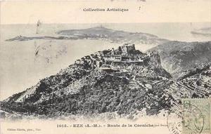 CPA 06 EZE ROUTE DE LA CORNICHE TIMBRE DE MONACO - Picture 1 of 1