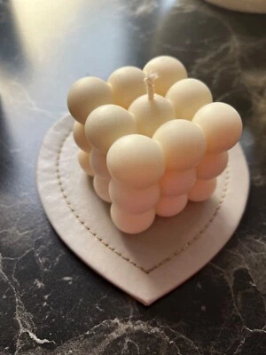 Handmade soy candle “Bubble”, home decor, gift, wedding, natural, organic, vegan - Image 1 of 4