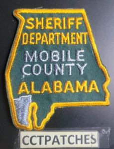 MOBILE COUNTY, ALABAMA SHERIFF STATE SHAPE SHOULDER PATCH AL - Picture 1 of 2