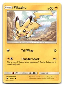 Pikachu #40/147 SM - Burning Shadows Pokemon tcg - Picture 1 of 2