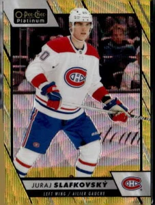 2023-24 O-Pee-Chee Platinum #117 Juraj Slafkovsky - Neon Yellow Surge - Picture 1 of 2