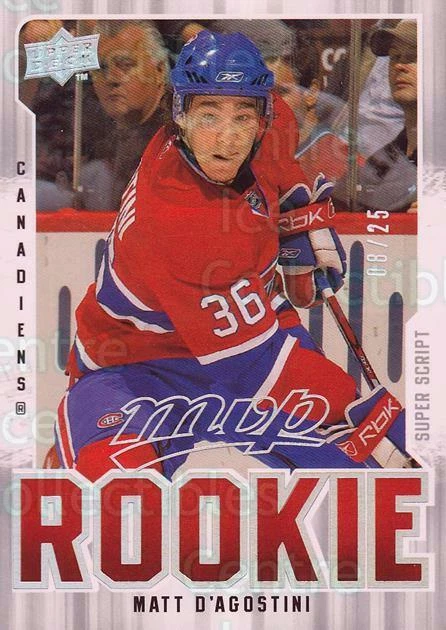 2008-09 Upper Deck MVP Super Script #320 Matt D'Agostini - Image 1 of 1