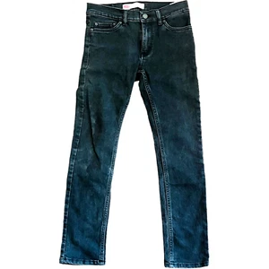Levis 510 Boys Black Skinny Jeans - Size 14REG 27 x 27 - Dark Wash Stretch Waist - Picture 1 of 4